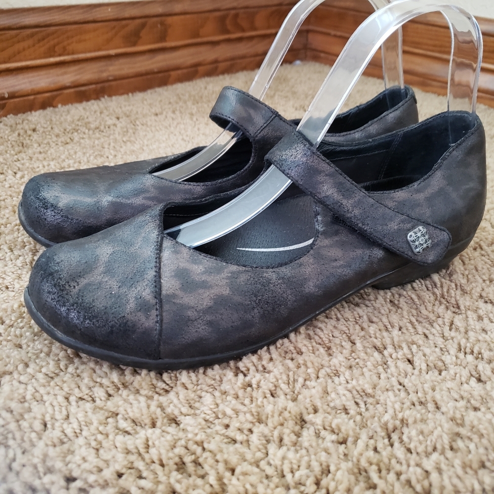 Dansko Opal Metallic Animal Print Shoes